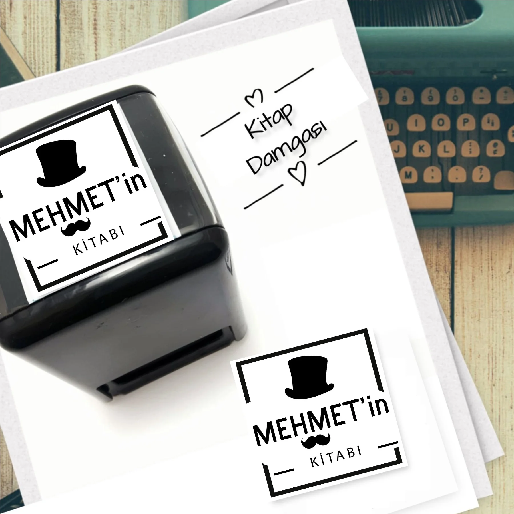 

Персонализированные именем Автоматическая штамп с изображением площади-848