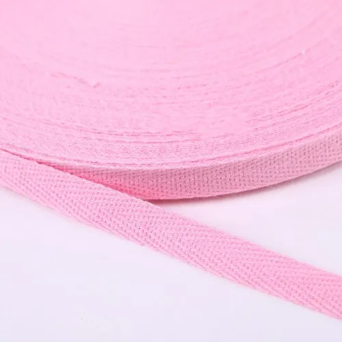 18 Pink 1 см 2 см Разноцветные елочные ленты хлопок тканая лента шитье оверлок ткань ремень DIY Аксессуары 3 метра - Цвет: 18 Pink