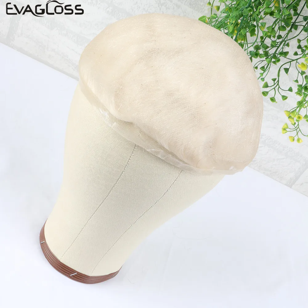 Мужской парик EVAGLOSS полностью Швейцарский Кружевной мужской натуральные