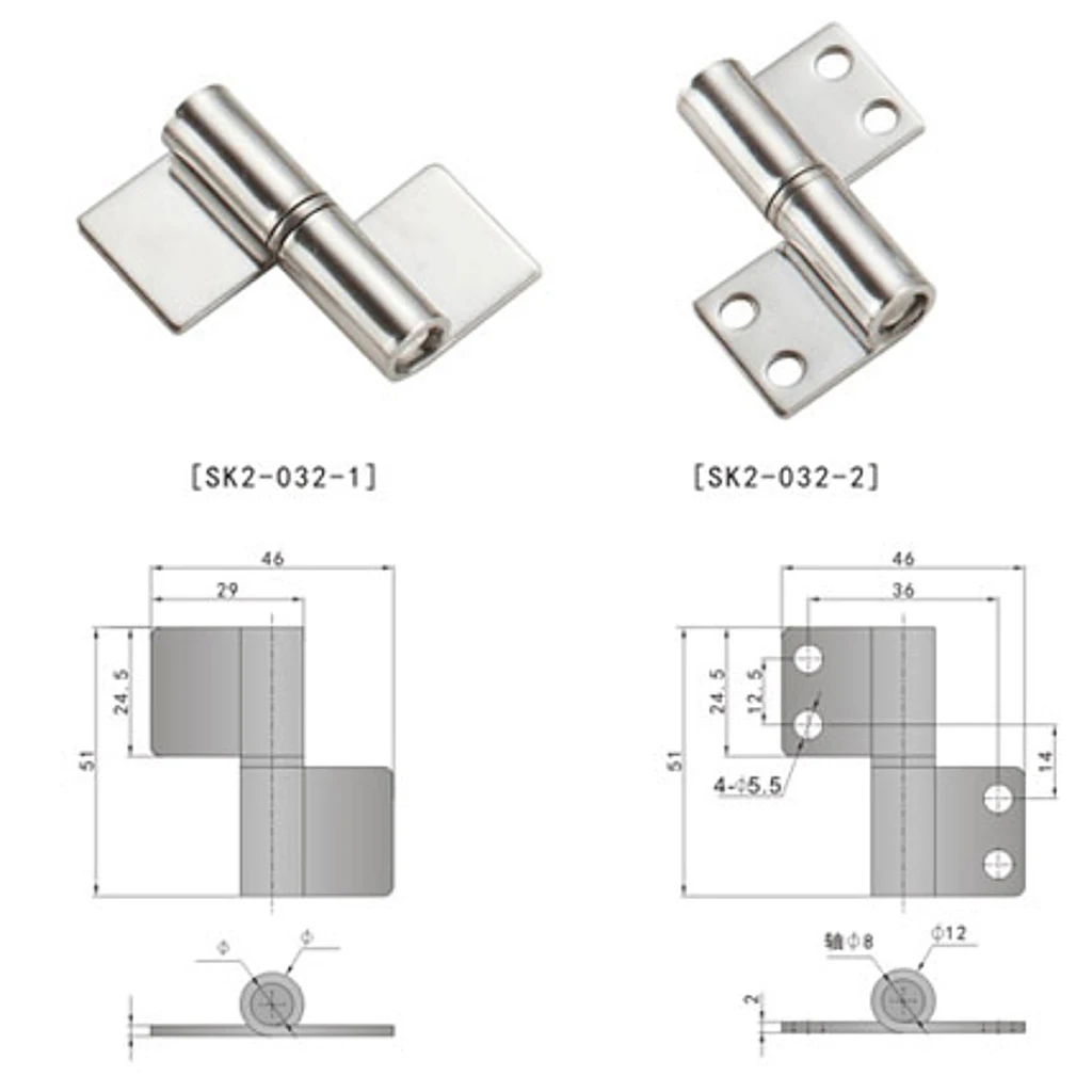 Подъемные шарнирные сварные морские петли для ворот нержавеющая сталь 304 толщина