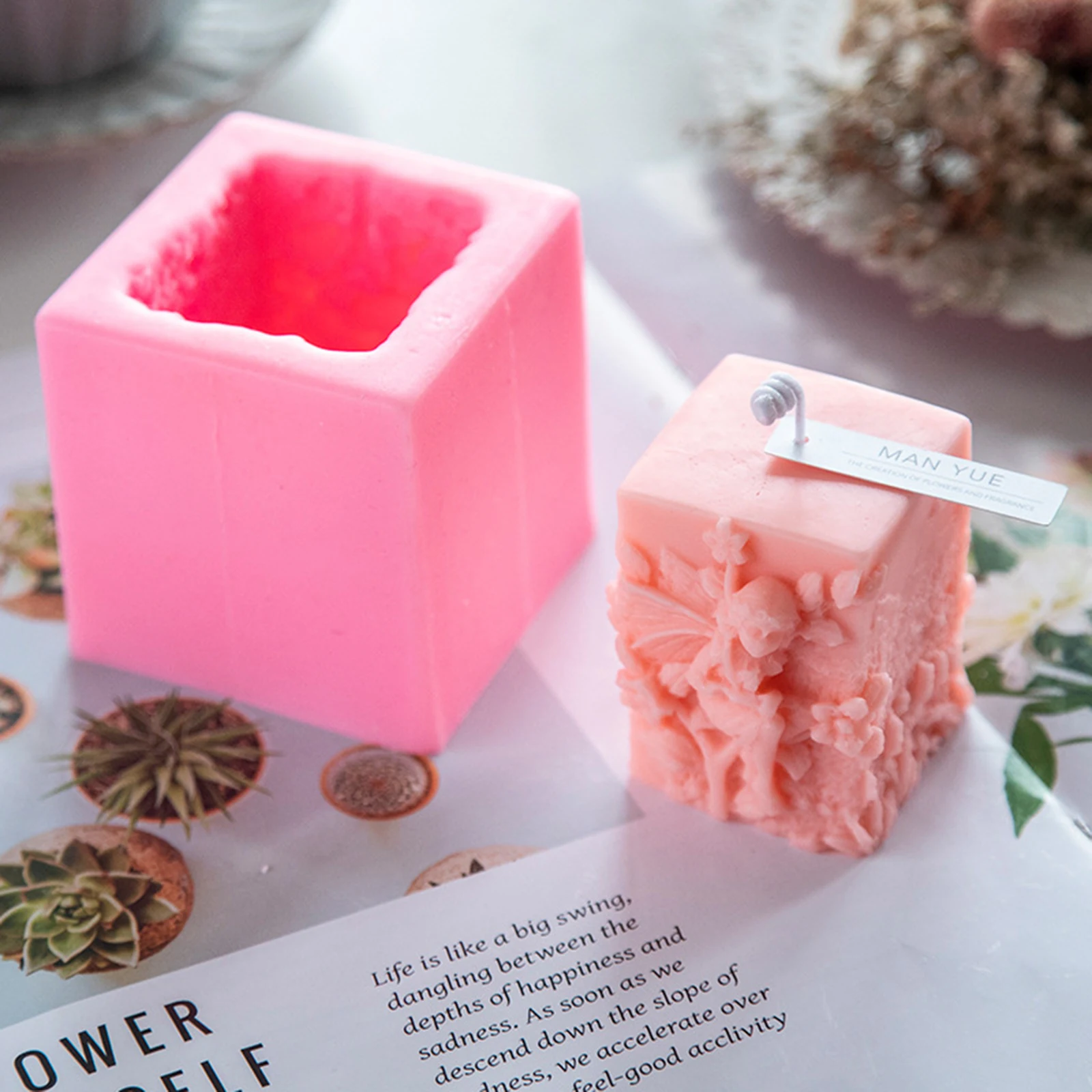 Прямоугольная свеча в виде ангела силиконовая форма декоративные свечи для