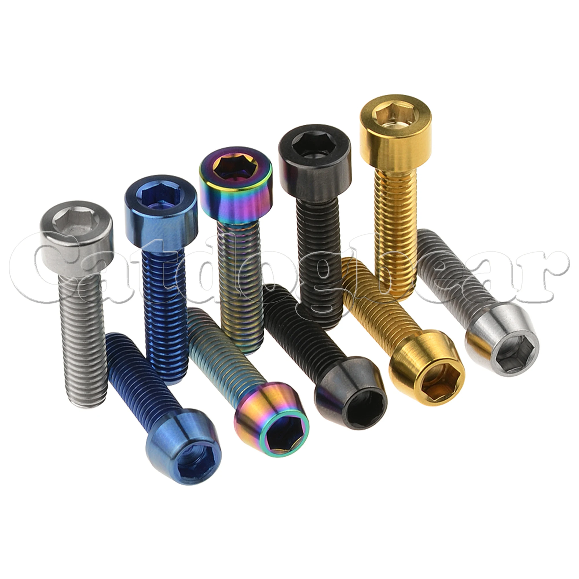 

Catdogbear Titanium Bolt M6x25mm Allen Socket Screws for Bike Accessory 10 PCS