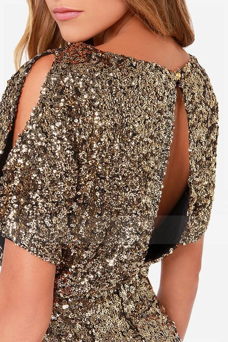 

Women Summer Dress 2021 New Gold Sequins Slim FitStrapless Strapless Dress Sexy Nightclub Split Halter Short Skirt Formal Party