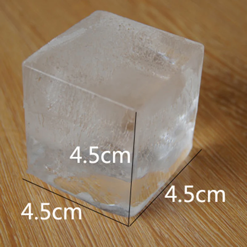 

1PC Ice Tray Silicone 4 Square Shape Ice Cube Mold DIY Candy Cake Pudding Chocolate Molds For Household Ice Making Accessories