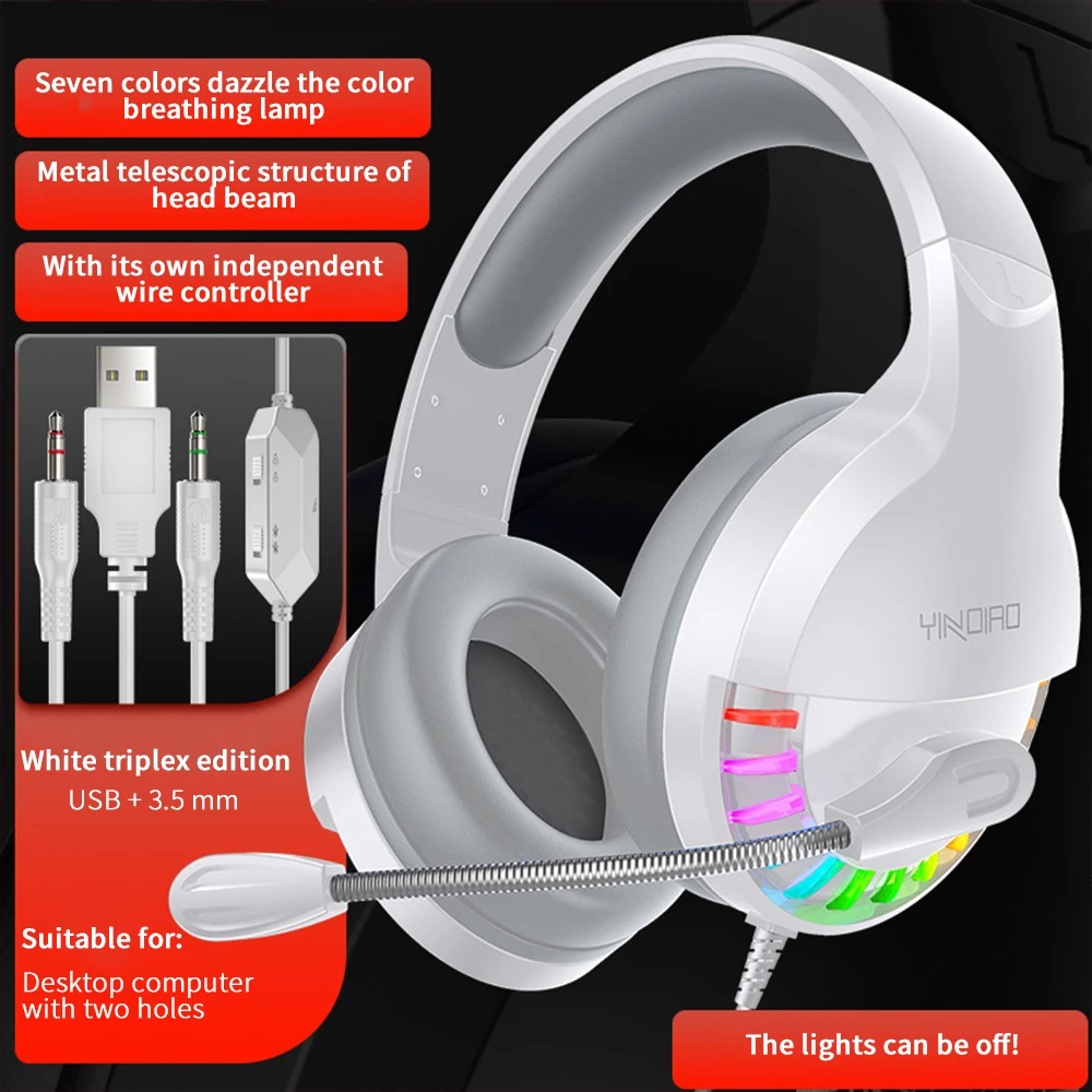 3 5 мм наушники проводные Игровые бас стерео Шум снижение игровая гарнитура для