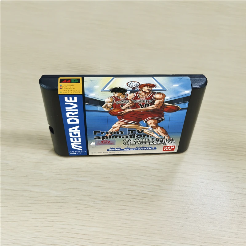 От тв анимация Slam Dunk - 16 бит MD игры Картридж для MegaDrive Genesis консоли | Электроника