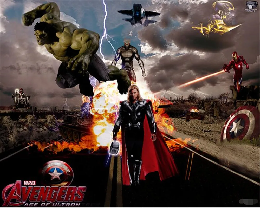 3D-8D мультфильм детская комната мальчик спальня обои фон Настенный декор живопись