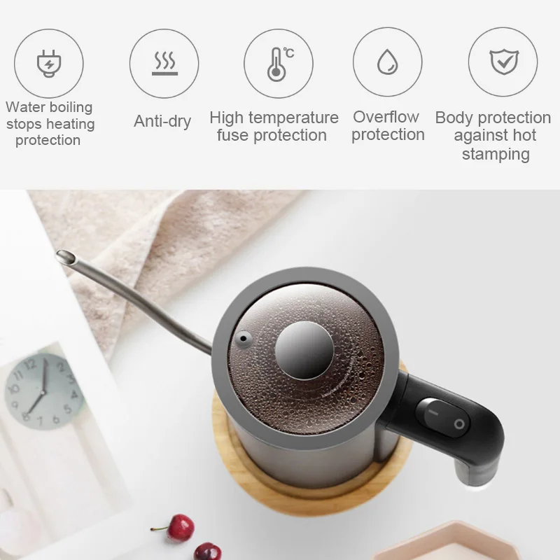 Xiaomi Mijia Deerma Электрический Кофе ручной горшок 8 мм гусиный носик Strix система контроля температуры элегантный чайник