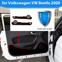 protective mat side edge cover accessories door inside guard car door anti kick pad sticker for volkswagen vw beetle 2009