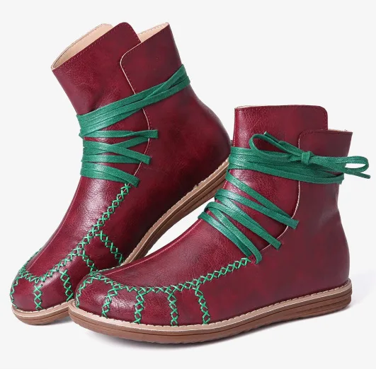 

Новинка 2020, повседневные женские ботинки на плоской подошве в европейском и американском стиле, Зимние Спортивные Ботинки, Ботильоны