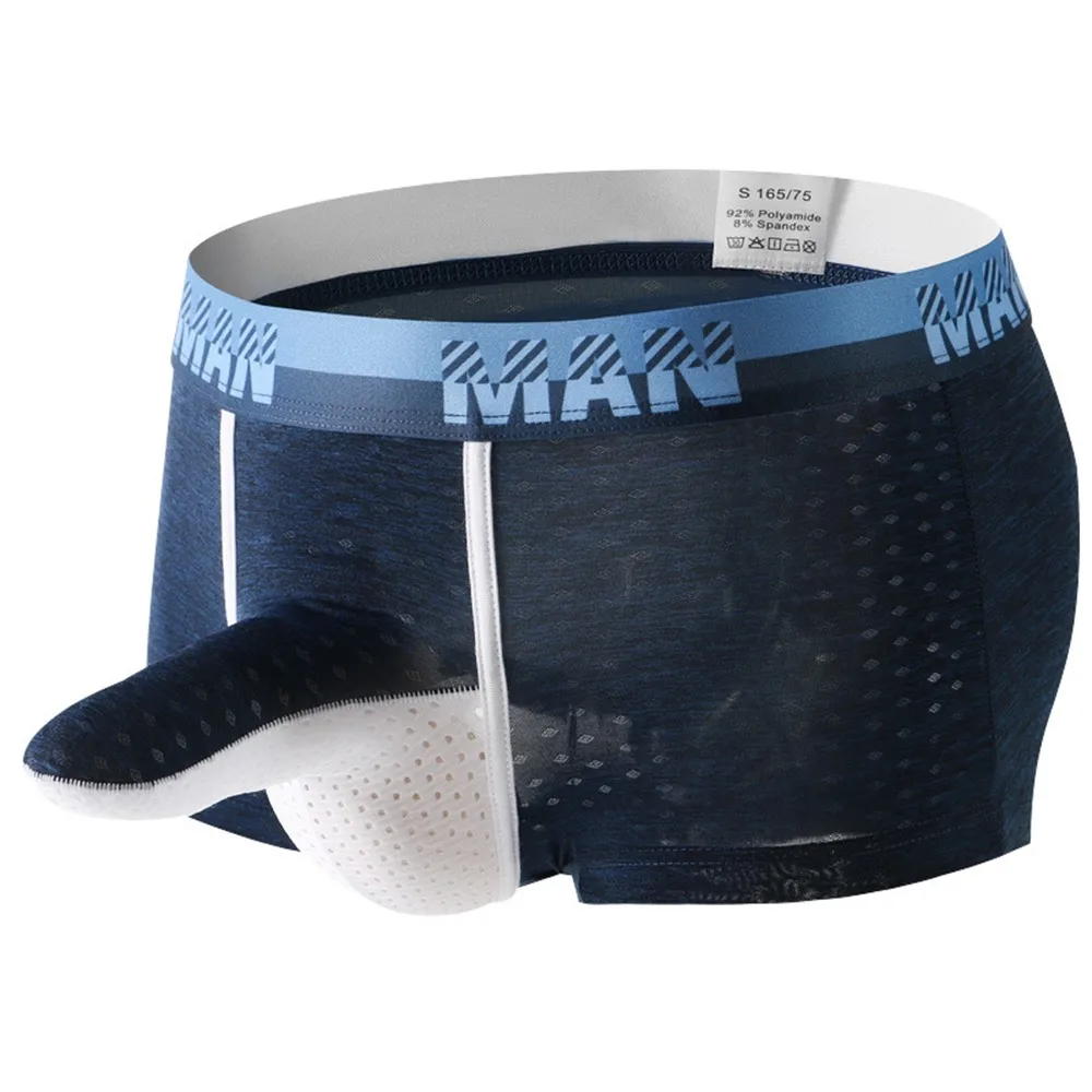 

Men's Underwear Boxers Trunks Sexy Push Up Cup Bulge Enhancing Gay Underwear Penis Sheath Trunks Shorts Enlarge Underpants