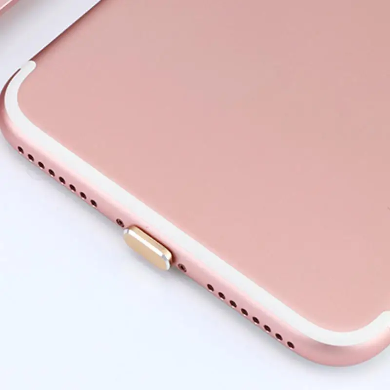 Металлический разъем для зарядного устройства с защитой от пыли для IPhone XS Max XR 7 8X10 зарядка заглушки такса Крышка Аксессуары для мобильных телефонов