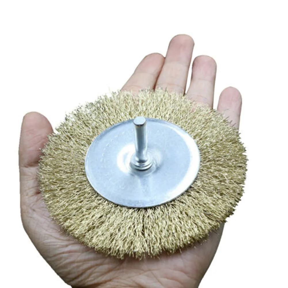 

3* 100mm Wire Wheel Brush Copper Coated Steel Wire Rotary Grinder Tool