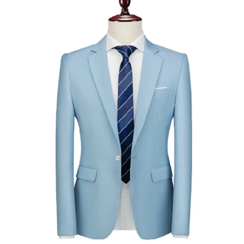 

Nice Vogue Pop Men's Casual Boutique Solid Color Suit Coat / Male Slim Fit High Quality Business Groom Wedding Blazer Jacket