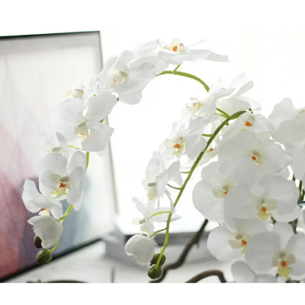 Экстра Большой Свадебный праздник цветок фаленопсис на ощупь клей увлажняющий