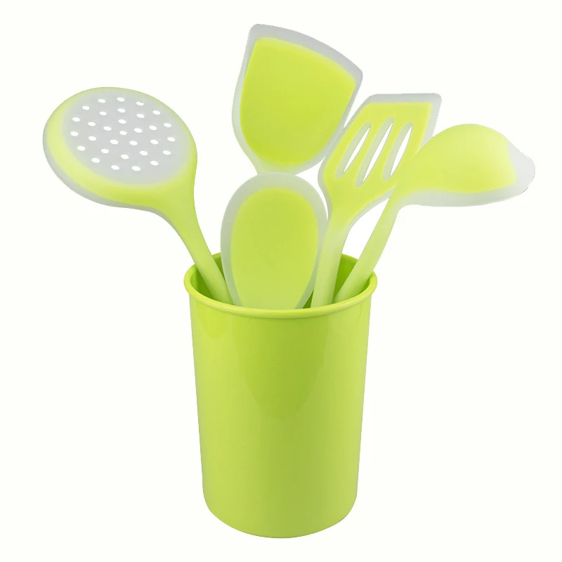 

Набор кухонных принадлежностей, 6 шт., кухонная утварь, силиконовая антипригарная кухонная посуда с термостойкостью, кухонные инструменты