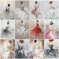 5d diy diamond painting cross stitch dress girl embroidery mosaic full square round drill wall decor handcraft gift