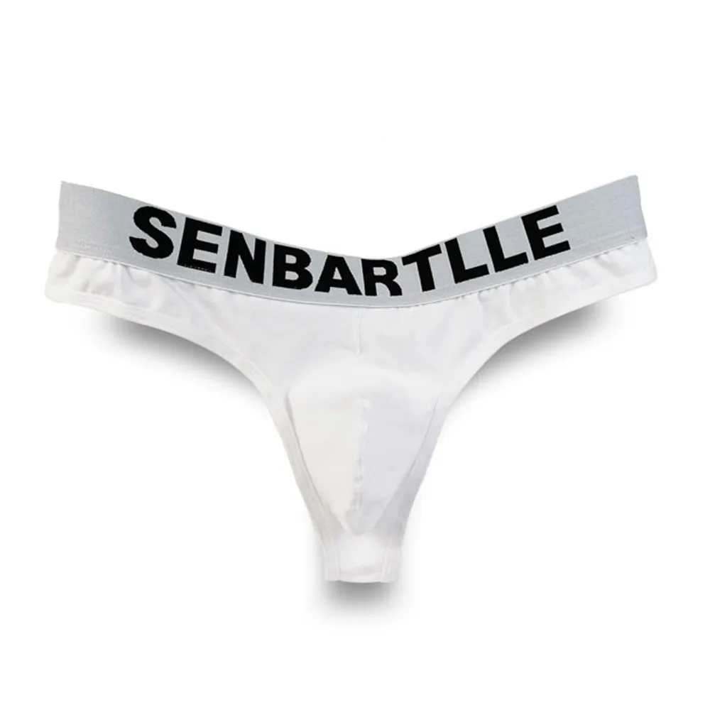 Мужские трусы брифы с мешочком для пениса черные трусы-танга бандаж надписью на