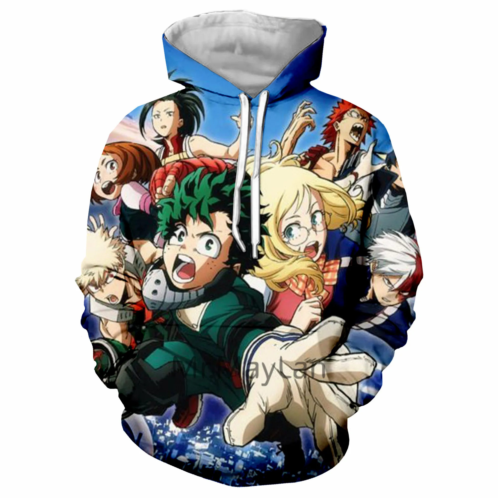 

3DMy Hero Academy принт модная зимняя одежда в стиле «хип-хоп» трендовые мужские туфли/женская уличная Толстовка свободного кроя супер большой Раз...