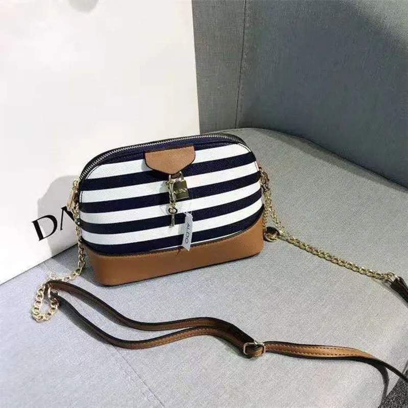 

2021 Hot Sale Fashion Striped Crossbody Bag for Women Luxury Handbags Women Bags Designer PU Purses and Handbags Wallet on Chain