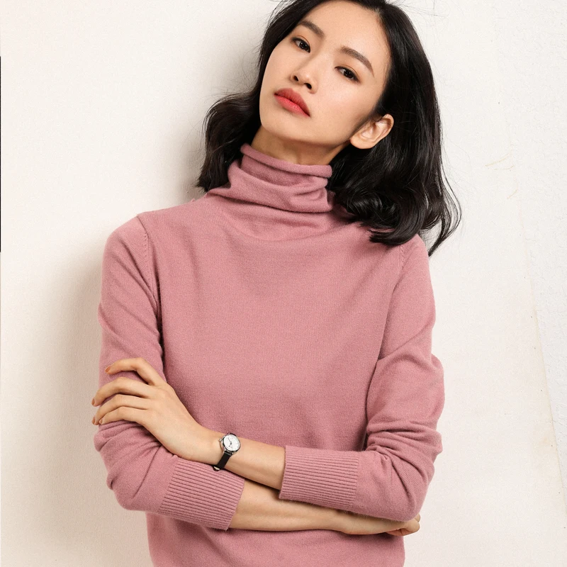 Новинка осень зима Zachte kajmier coltrui Truien vrouwelijke 2019 Koreaanse Slim-fit pull trui vrouwen kleding | Женская