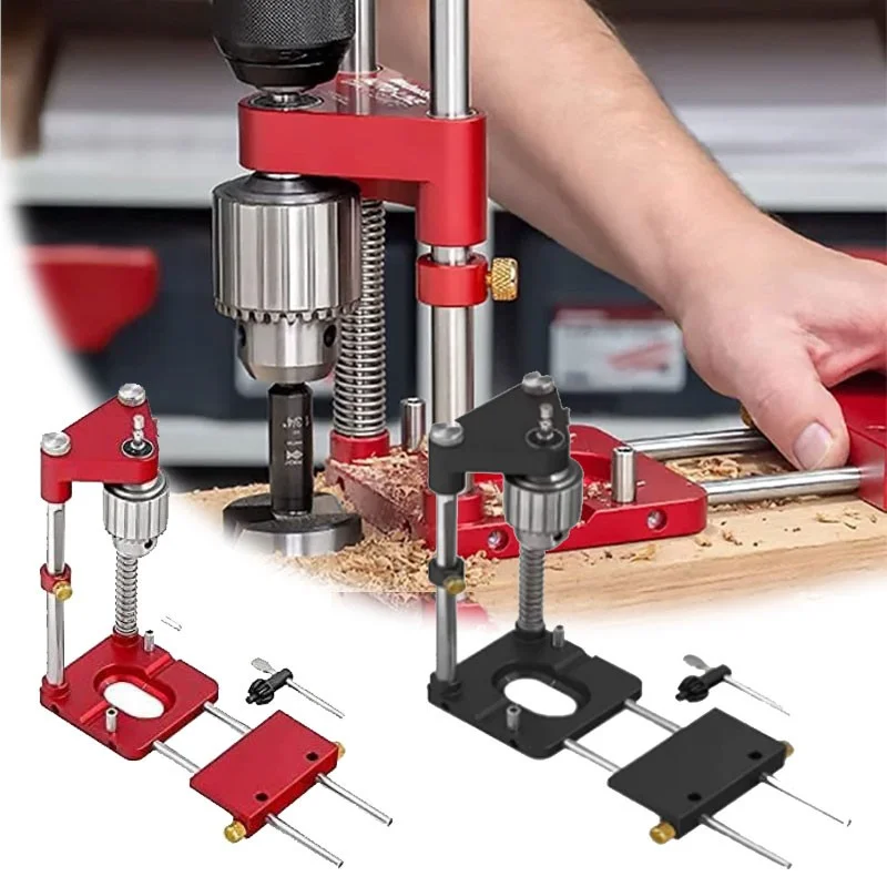 

Multi-function 1/4 Inch Hexagonal Shaft Woodworking Locator Drilling Kit Aluminium Woodworker DIY Hardware Tools For Home
