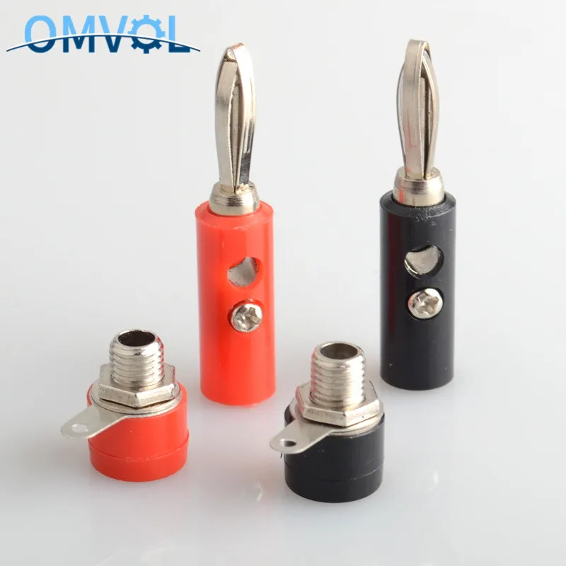 4 шт. мм вилка типа банан + гнездовые разъемы|Соединители| |