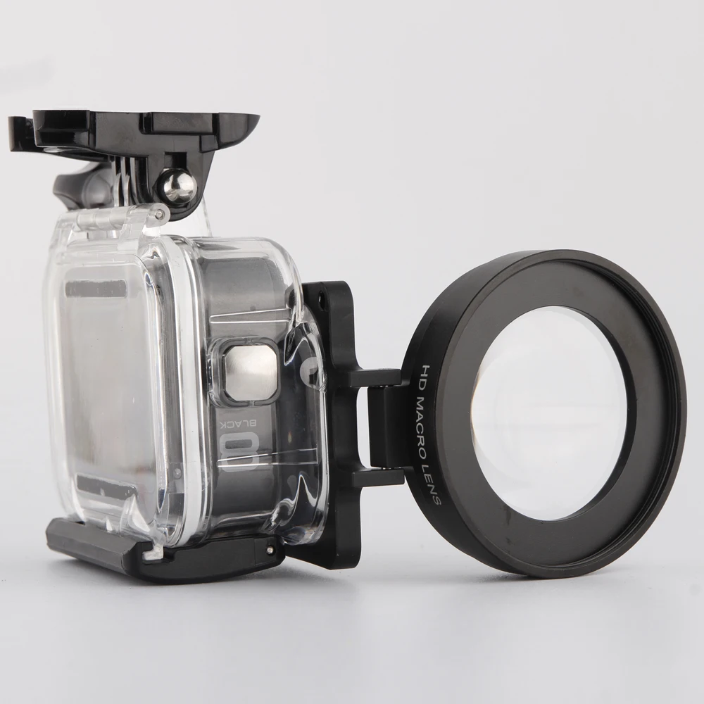 Для Gopro Hero 8 черный корпус аксессуары фильтр 58 мм Супер Макро адаптер кольцо цвет