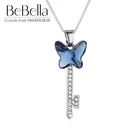Ожерелье BeBella с подвеской в виде бабочки с кристаллами от Swarovski, оригинальные модные украшения для женщин и девочек, подарок на день рождения, 2020