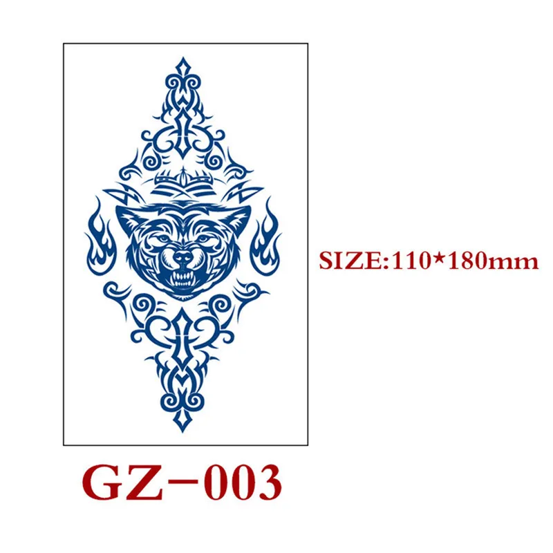 Водостойкая временная татуировка наклейка текст флеш-татуировки огненный принт