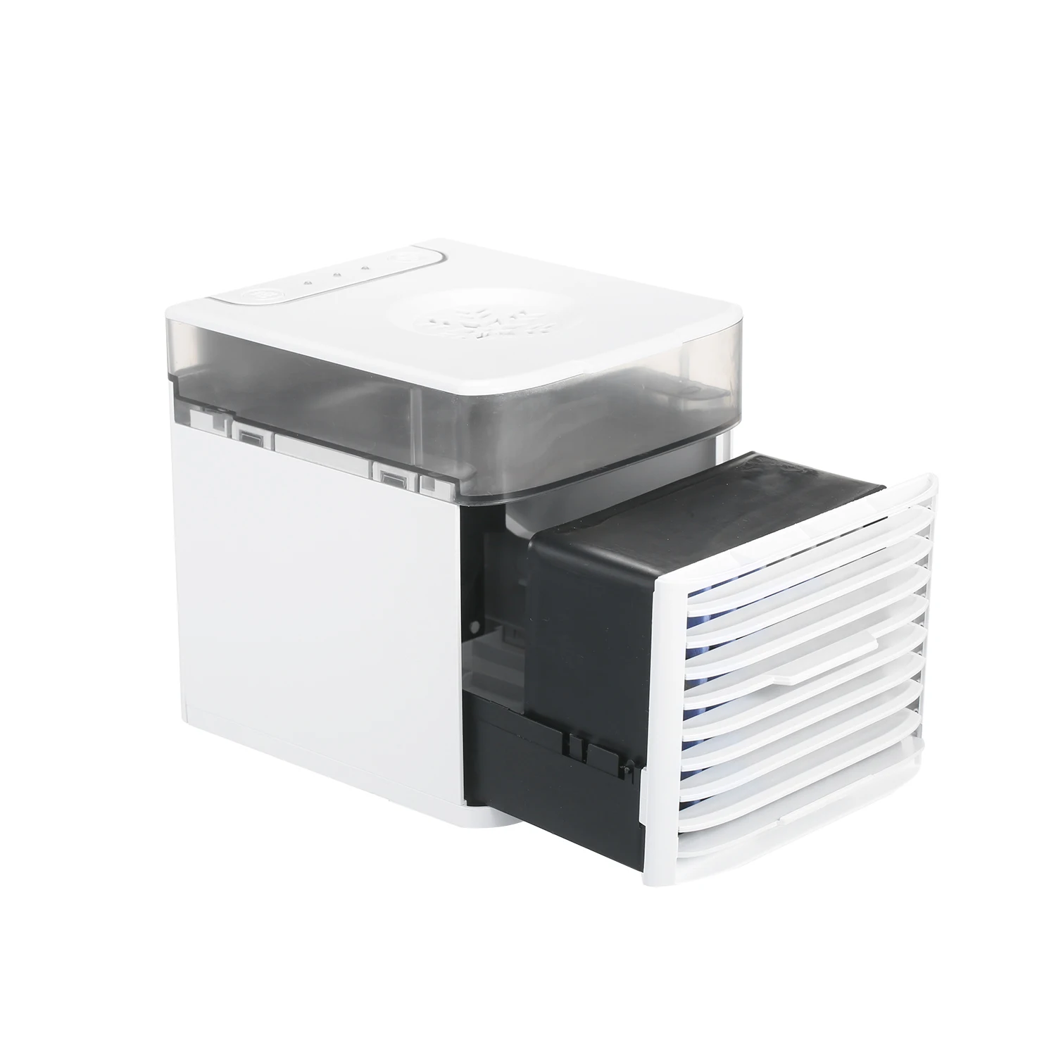 

KKmoon USB Air Conditioning Fan 3 Speeds 41 Air Cooling Fan Tabletop with UV Sterilizer LED Colored Light for Office Garage