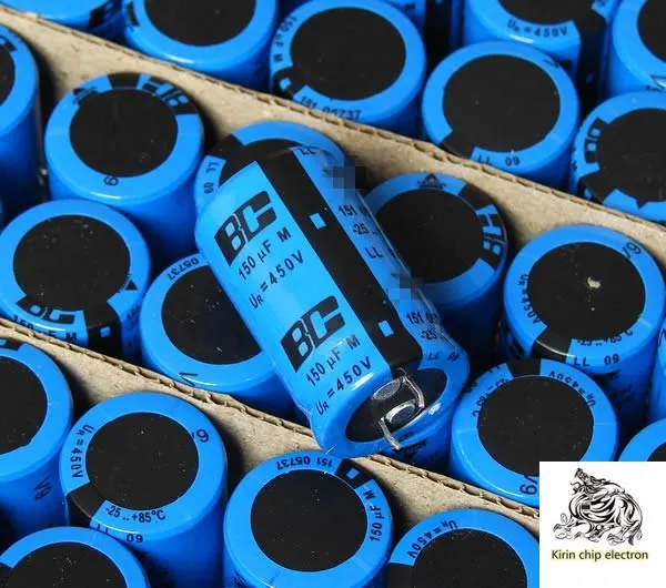 

5pcs / lot 450V 150uf 25 * 35 filter electrolytic capacitor volume: 25 X35mm