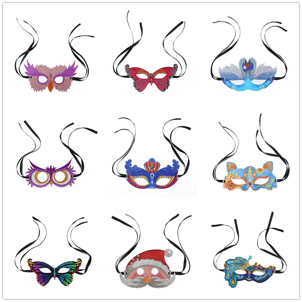 DIY алмазная живопись маска наборы особой формы Алмазная мозаика творческий