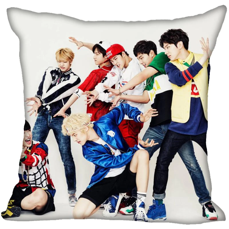 Чехол-Подушка Monsta X KPOP для дома невидимый на молнии размеры 40X40 45X45 см | Дом и сад