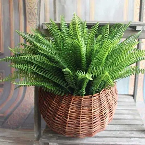 

1pcs Artificial Lifelike Large Boston Fern Plant Green Grass Home Wedding Party Supplies Plastic Plants Fake Foliage Decoration
