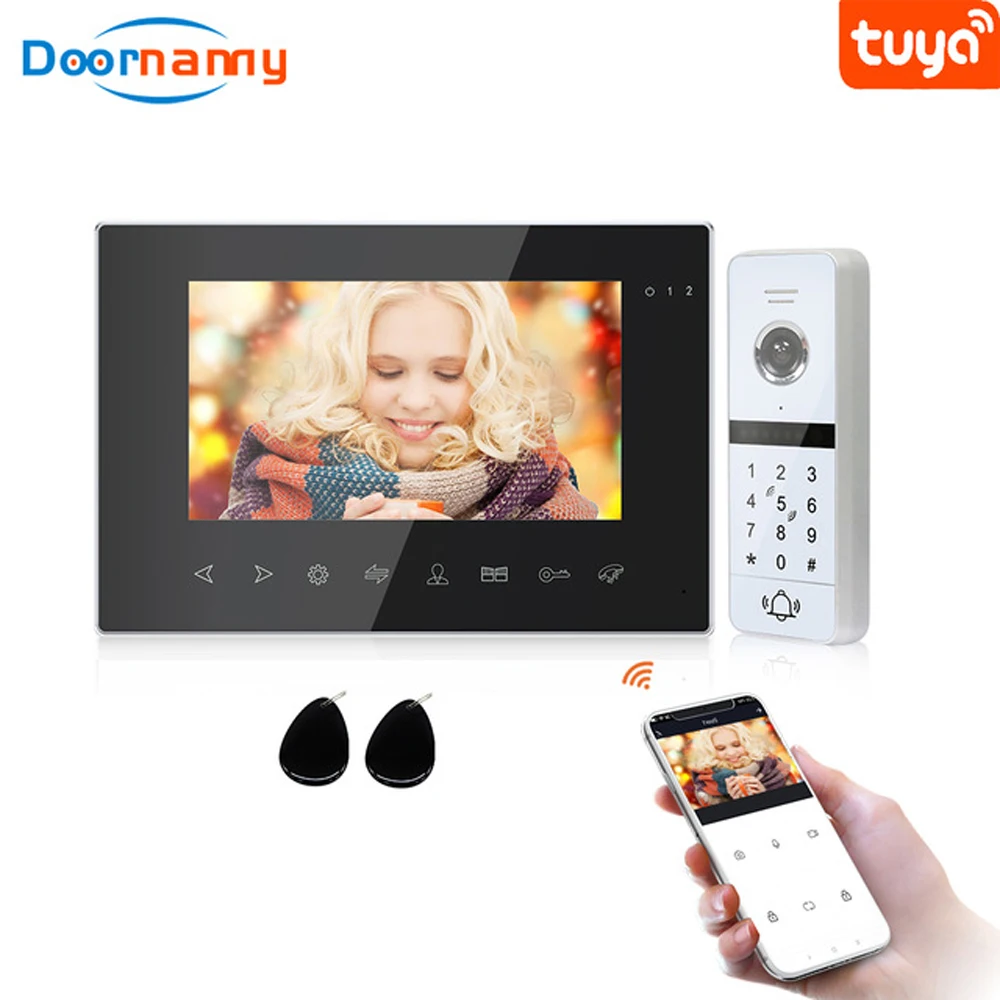 Беспроводная Видеосистема домофона с Wi Fi и паролем для дома виллы
