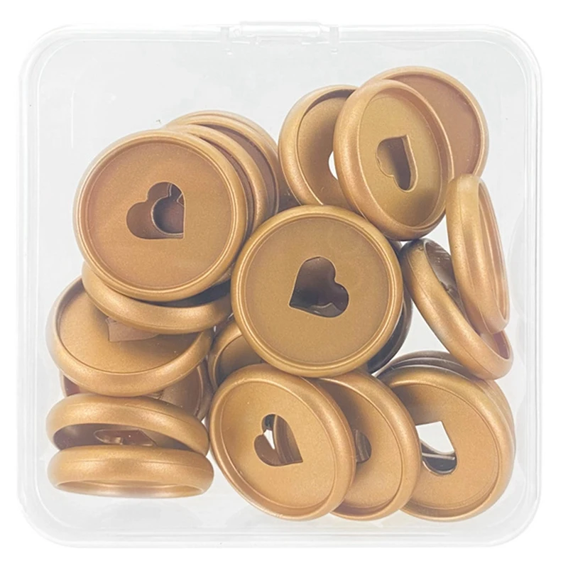 

28mm Mushroom Hole Binding Ring Buckle Handbook Loose-Leaf DIY Accessories Love Discs