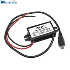 DC-DC понижающий преобразователь, модуль питания от 12 В до 5 В, 3 А, 15 Вт для автомобиля, мужской, Женский USB адаптер, мини USB микро USB адаптер