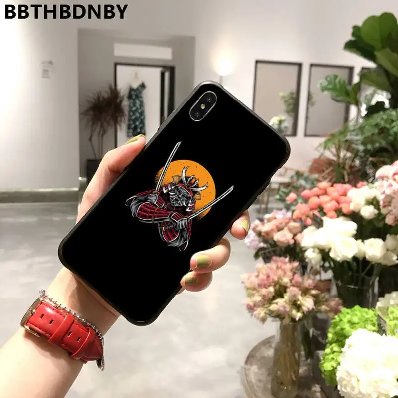 

Japanese samurai oni mask Phone Case for iPhone 11 12 mini pro XS MAX 8 7 6 6S Plus X 5S SE 2020 XR