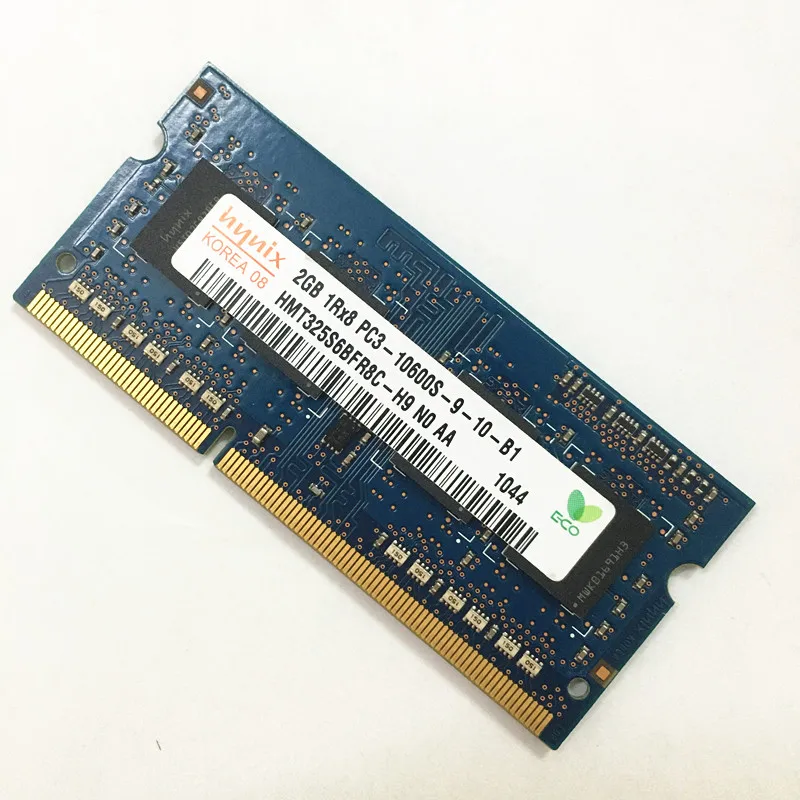 Оперативная память hynix ddr3 2 Гб 1RX8 PC3-10600S-9-10-B1/B2 DDR3 1333 МГц для ноутбука 1 5 в |