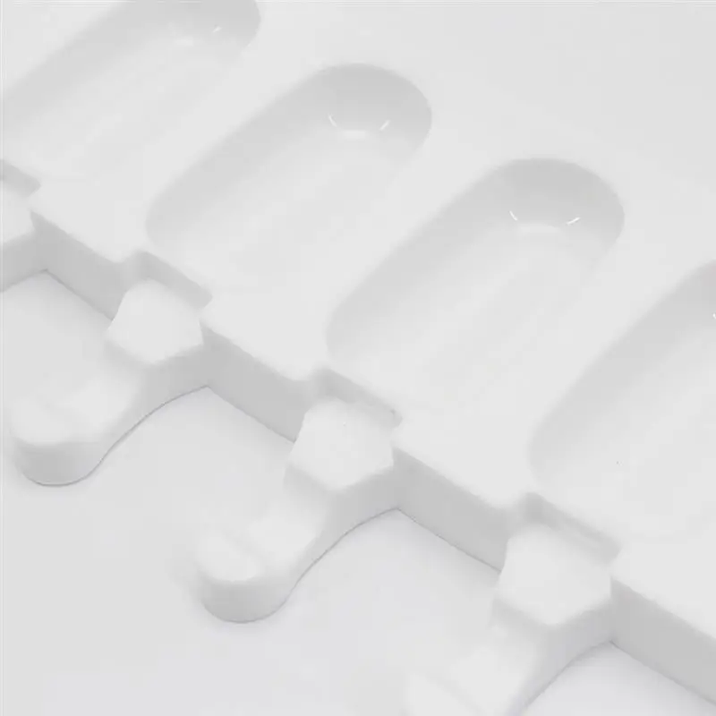 

8 Cavity Ice Cream Mold Makers Silicone Thick material DIY Molds Ice Cube Moulds Dessert Molds Tray With Popsicle Dropshipping