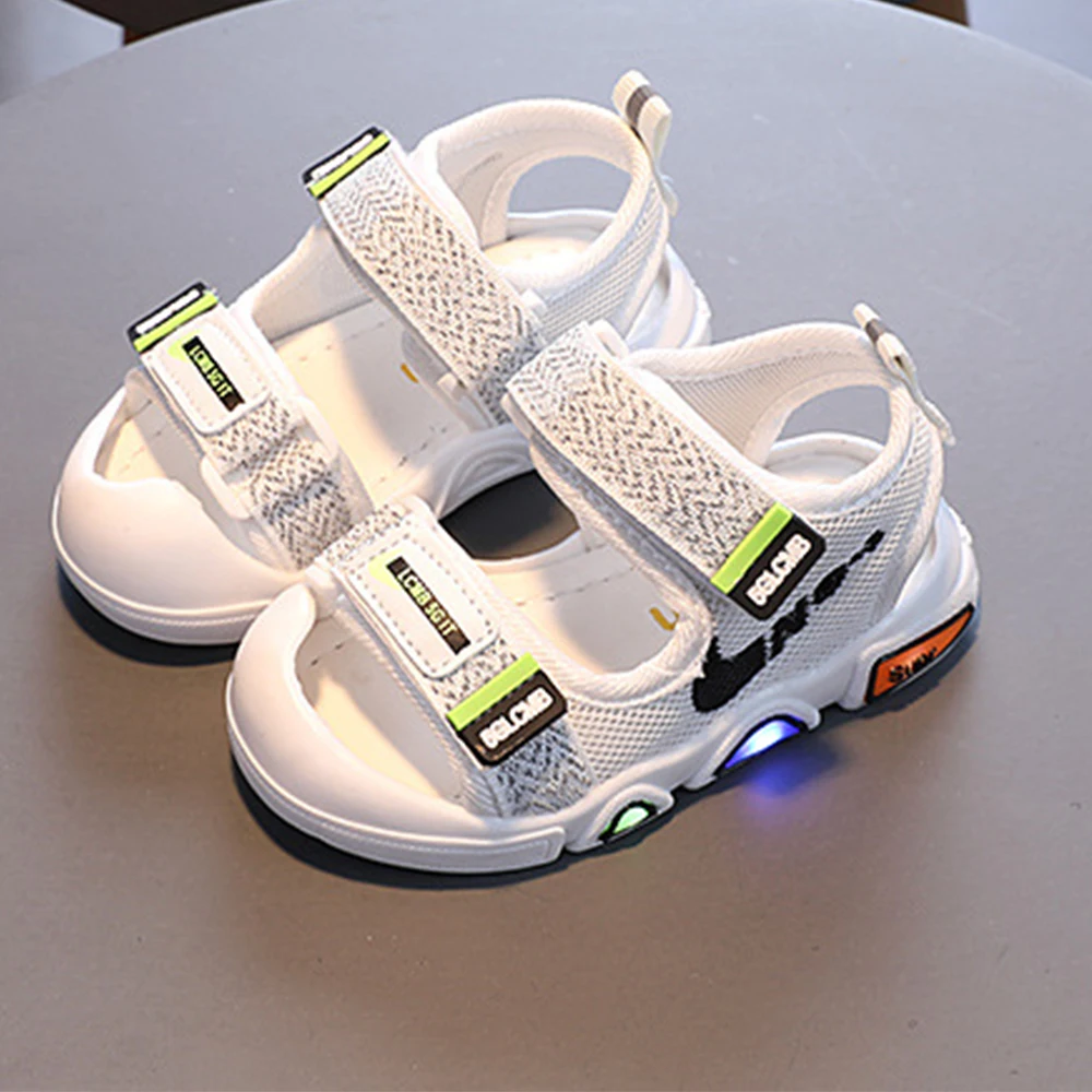 

Summer shoes baby sandals Children shoes baby sandals toddler Sneakers sandals kids 2021 fashion Beach shoes casual boy luminou