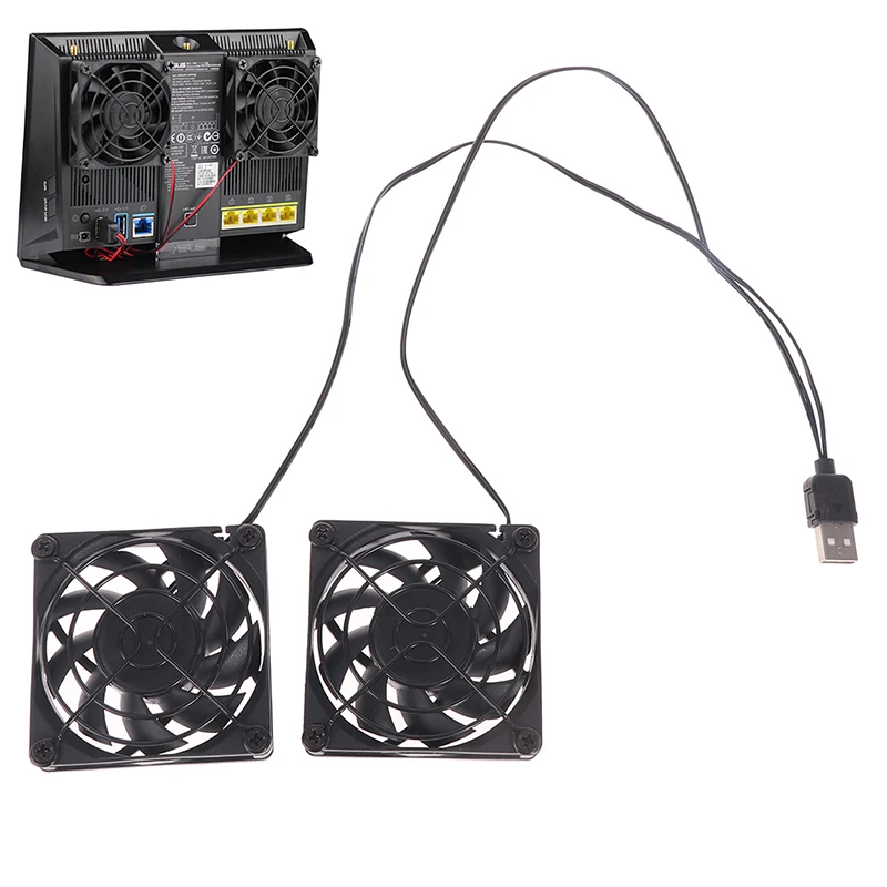 Вентилятор охлаждения USB-источник питания радиатор для ASUS RT-AC68U/AC86U/AC87U/R8000 2