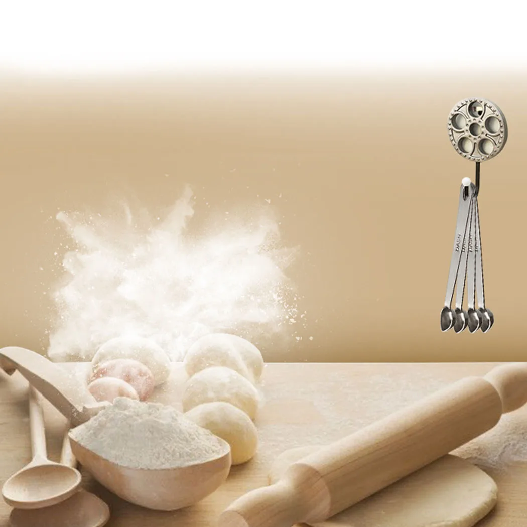 

Justdolife 4pcs Measuring Spoons Stainless Steel Spice Kitchen Baking Seasoning Measure Scoop Set Metal Spoon Kitchen Tools