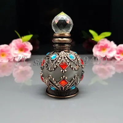 

1/4/10pcs 8ml 10ml Empty Bronze Restore Metal Glass Dropper Bottle Vial for Tattoo/Essential Oil/Perfume/Pigment/Cosmetic Liquid