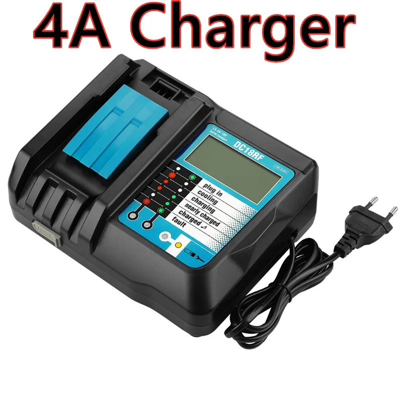 

2021New BL1860 Rechargeable Battery 18V 18000mAh Lithium ion for Makita 18v Battery BL1840 BL1850 BL1830 BL1860B LXT 400+charger