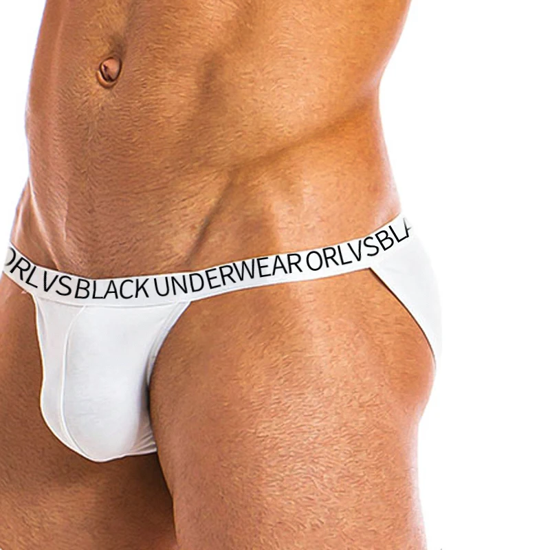 

ORLVS Sexy Briefs Men Modal Gay Underwear Cuecas Mens Panties Sissy Lingerie Comfortable Man Underpants Bikini U Convex OR6102