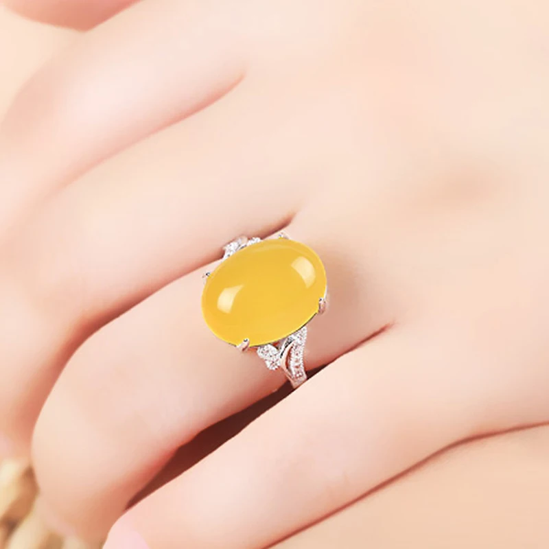 Кольцо женское из серебра 925 пробы овальное кольцо с кабошоном пустая основа