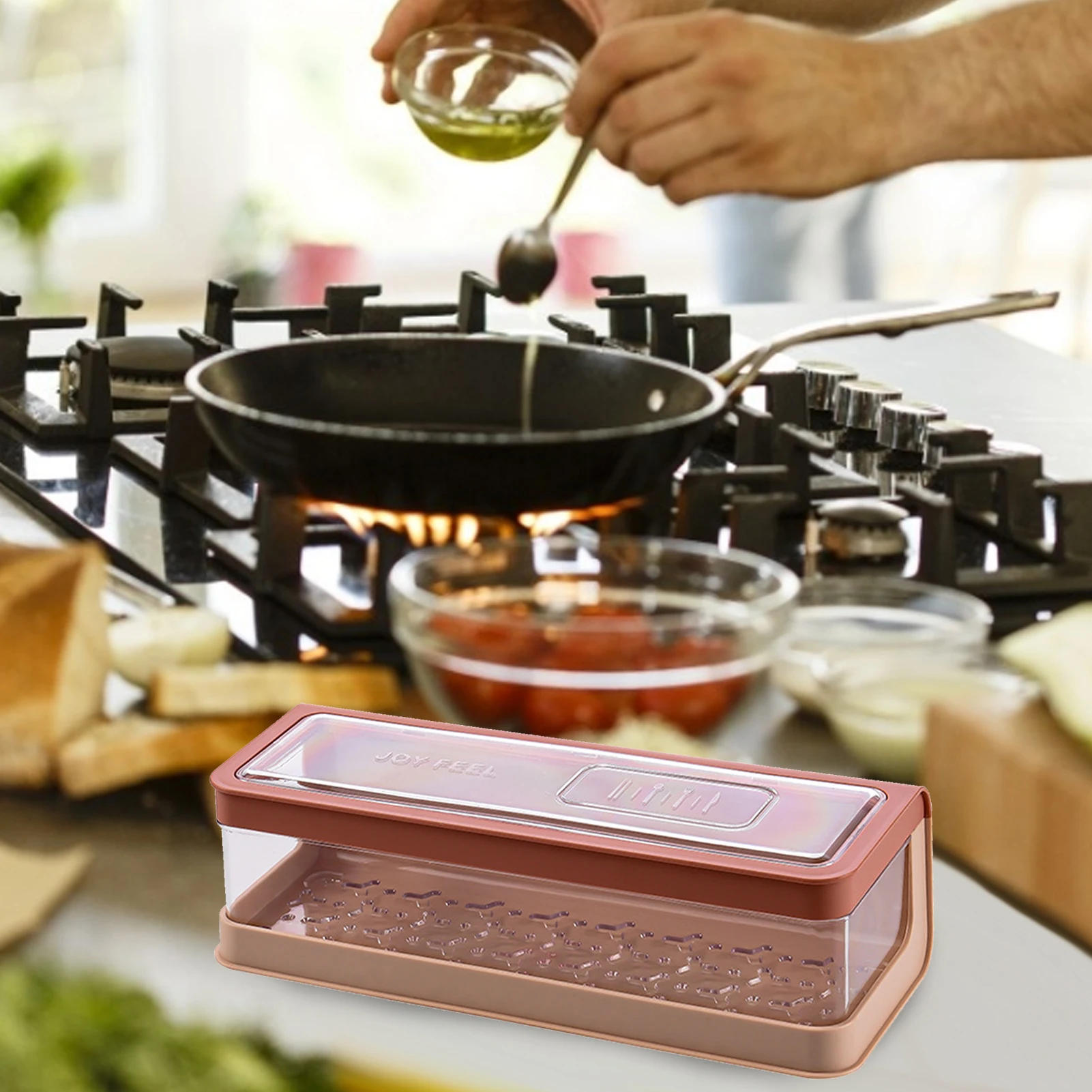 Коробка для палочек приправ квадратная коробка безопасный прозрачный контейнер