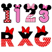 iron on cute english letters patches for clothes number stripes thermo stickers appliqued iron on transfers for kids clothing
